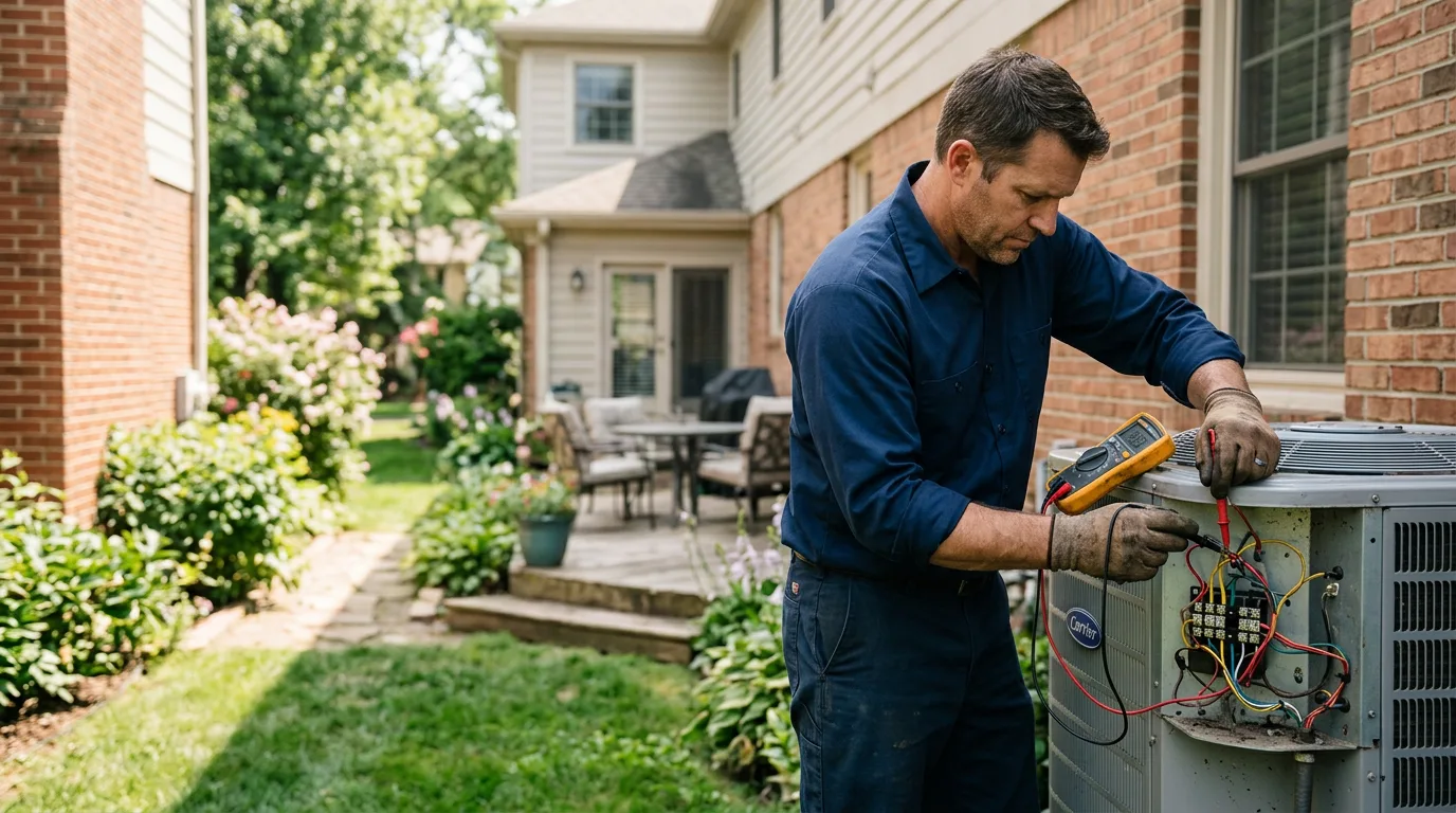 HVAC technician working near Mount Laurel, NJ
